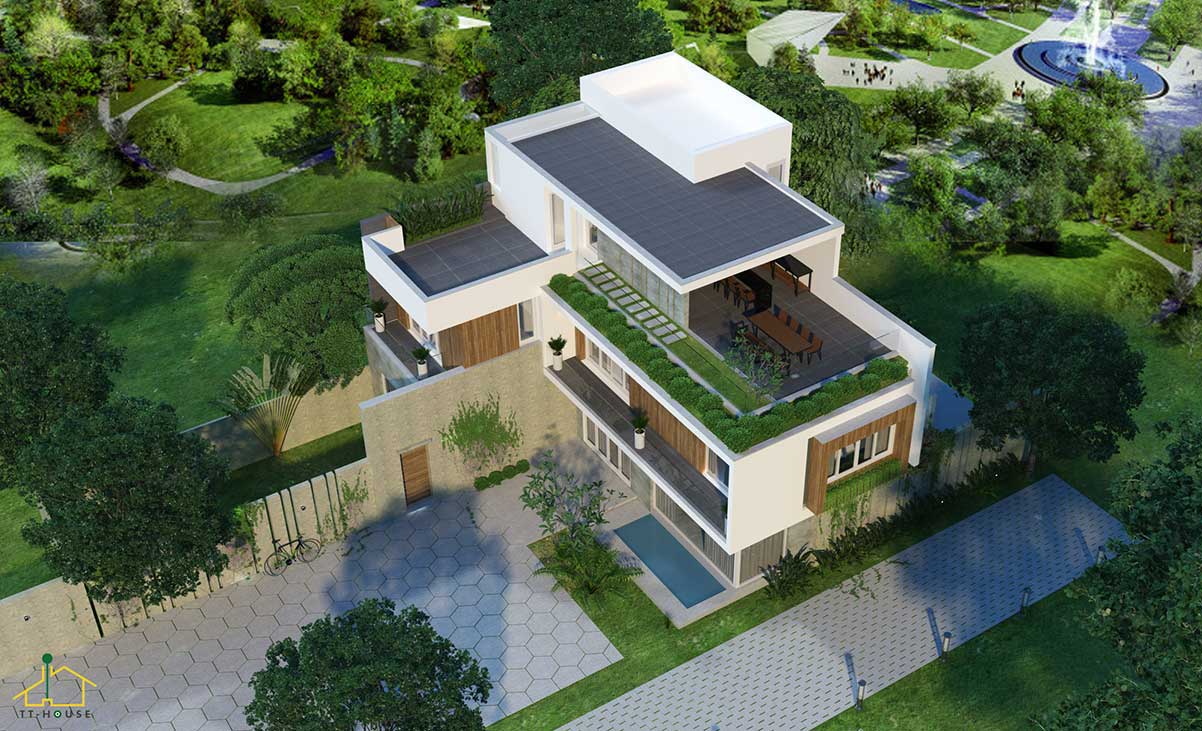 Xu thế thiết kế biệt thự hiện đại, sang trọng
